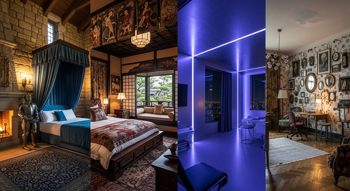 Chambres atypiques : les love rooms les plus originales de France