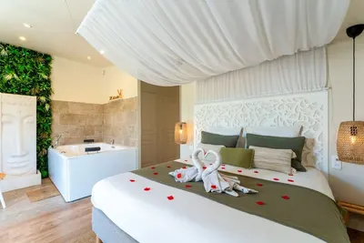 L'Essentiel Gîte de Charme 5 Etoiles - La suite ÉVASION, love room à Sorgues