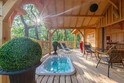 Domaine de Pech et Lafon - Cabane Spa Dolce Vita, love room à Clairac
