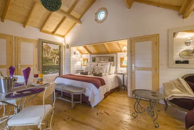 Domaine de Pech et Lafon - Cabane Spa Toscane, love room à Clairac