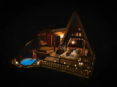 Cabane dans les arbres avec jacuzzi privatif - Petite Buëch, photo 4