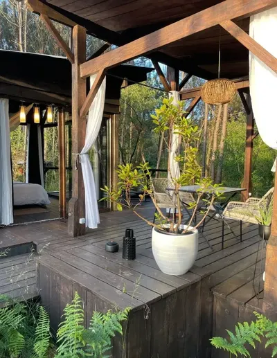 Les Landines - L'O2 de verre et de bois et son spa, photo 2