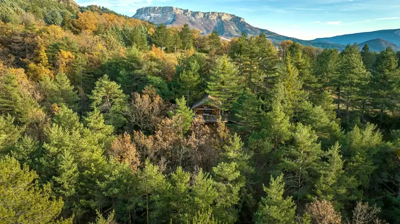 Cabane dans les arbres avec jacuzzi privatif - Bois d'Arambe, photo 10