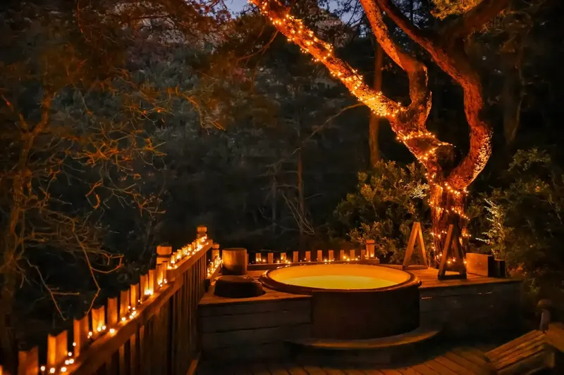 Cabane dans les arbres avec jacuzzi privatif - Bois d'Arambe, photo 7