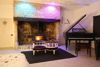 Sauna et jacuzzi - Les mille et une nuits - 2km mer, love room au Bourg-Dun