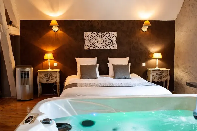 Charme au fil de l'eau - L'élégant, love room à Vendières