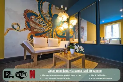 JapanRoom Jacuzzi&Sauna, love room à Mulhouse